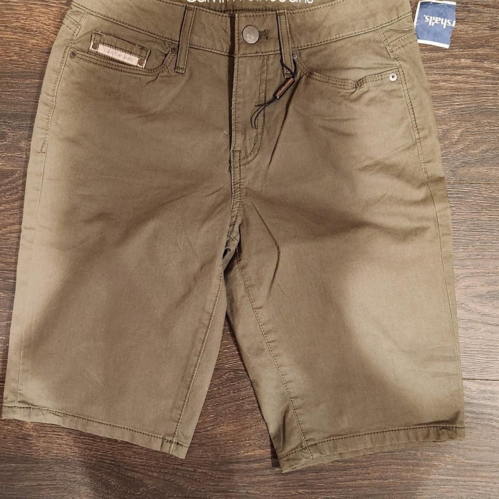 Calvin Klein Olive Green Women's Bermudas